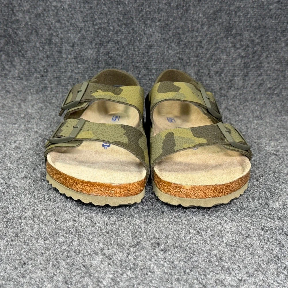 Birkenstock‎ Milano Sandals Men's 9 Desert Soil Camouflage Green Soft Footbed
